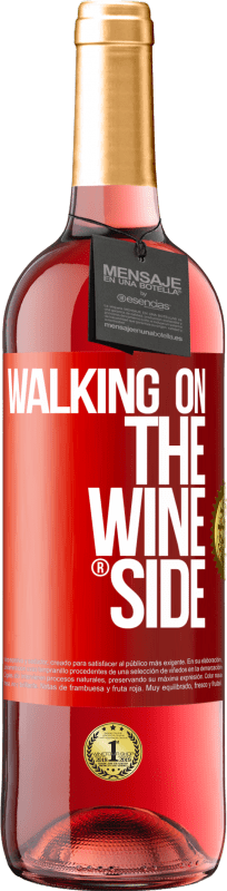 29,95 € 送料無料 | ロゼワイン ROSÉエディション Walking on the Wine Side® 赤いタグ. カスタマイズ可能なラベル 若いワイン 収穫 2024 Tempranillo