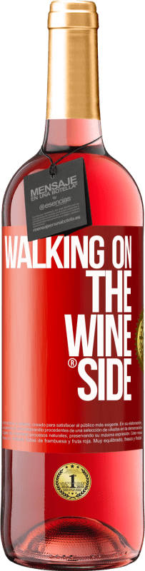 29,95 € Envío gratis | Vino Rosado Edición ROSÉ Walking on the Wine Side® Etiqueta Roja. Etiqueta personalizable Vino joven Cosecha 2023 Tempranillo