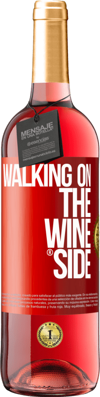 29,95 € Envío gratis | Vino Rosado Edición ROSÉ Walking on the Wine Side® Etiqueta Roja. Etiqueta personalizable Vino joven Cosecha 2024 Tempranillo