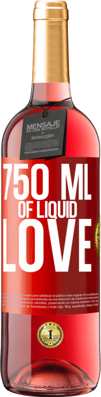 29,95 € Free Shipping | Rosé Wine ROSÉ Edition 750 ml of liquid love Red Label. Customizable label Young wine Harvest 2024 Tempranillo