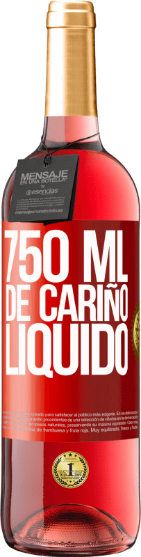 29,95 € Envío gratis | Vino Rosado Edición ROSÉ 750 ml. de cariño líquido Etiqueta Roja. Etiqueta personalizable Vino joven Cosecha 2023 Tempranillo