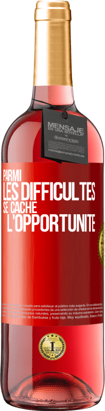 29,95 € Envoi gratuit | Vin rosé Édition ROSÉ Parmi les difficultés, se cache l'opportunité Étiquette Rouge. Étiquette personnalisable Vin jeune Récolte 2024 Tempranillo