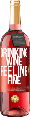 29,95 € Free Shipping | Rosé Wine ROSÉ Edition Drinking wine, feeling fine Red Label. Customizable label Young wine Harvest 2024 Tempranillo