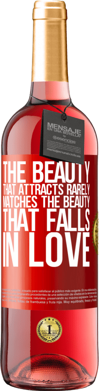 29,95 € Free Shipping | Rosé Wine ROSÉ Edition The beauty that attracts rarely matches the beauty that falls in love Red Label. Customizable label Young wine Harvest 2025 Tempranillo