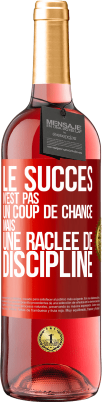 29,95 € Envoi gratuit | Vin rosé Édition ROSÉ Le succès n'est pas un coup de chance mais une raclée de discipline Étiquette Rouge. Étiquette personnalisable Vin jeune Récolte 2024 Tempranillo