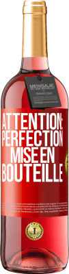 29,95 € Envoi gratuit | Vin rosé Édition ROSÉ Attention: perfection mise en bouteille Étiquette Rouge. Étiquette personnalisable Vin jeune Récolte 2025 Tempranillo