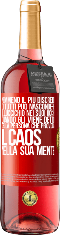 29,95 € Spedizione Gratuita | Vino rosato Edizione ROSÉ Nemmeno il più discreto di tutti può nascondere il luccichio nei suoi occhi quando gli viene detto della persona che provoca Etichetta Rossa. Etichetta personalizzabile Vino giovane Raccogliere 2024 Tempranillo