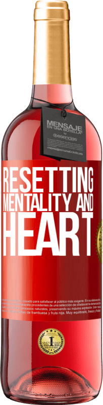 29,95 € Free Shipping | Rosé Wine ROSÉ Edition Resetting mentality and heart Red Label. Customizable label Young wine Harvest 2024 Tempranillo
