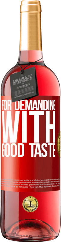 29,95 € 送料無料 | ロゼワイン ROSÉエディション 良い味で要求するために 赤いタグ. カスタマイズ可能なラベル 若いワイン 収穫 2023 Tempranillo