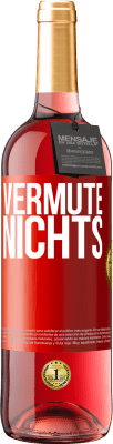 29,95 € Kostenloser Versand | Roséwein ROSÉ Ausgabe Vermute nichts Rote Markierung. Anpassbares Etikett Junger Wein Ernte 2025 Tempranillo