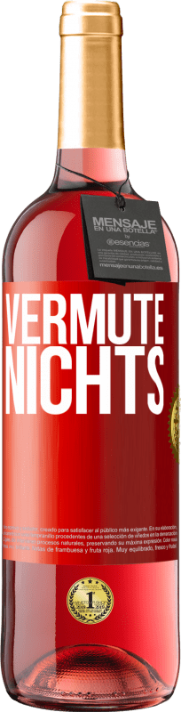 29,95 € Kostenloser Versand | Roséwein ROSÉ Ausgabe Vermute nichts Rote Markierung. Anpassbares Etikett Junger Wein Ernte 2024 Tempranillo