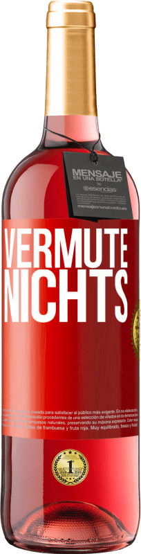 29,95 € Kostenloser Versand | Roséwein ROSÉ Ausgabe Vermute nichts Rote Markierung. Anpassbares Etikett Junger Wein Ernte 2025 Tempranillo