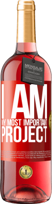 29,95 € Free Shipping | Rosé Wine ROSÉ Edition I am my most important project Red Label. Customizable label Young wine Harvest 2024 Tempranillo