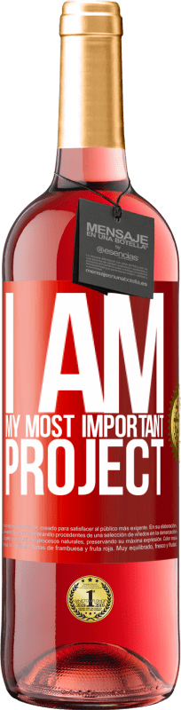 29,95 € Free Shipping | Rosé Wine ROSÉ Edition I am my most important project Red Label. Customizable label Young wine Harvest 2024 Tempranillo