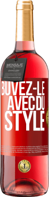 29,95 € Envoi gratuit | Vin rosé Édition ROSÉ Buvez-le avec du style Étiquette Rouge. Étiquette personnalisable Vin jeune Récolte 2023 Tempranillo