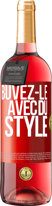 29,95 € Envoi gratuit | Vin rosé Édition ROSÉ Buvez-le avec du style Étiquette Rouge. Étiquette personnalisable Vin jeune Récolte 2025 Tempranillo