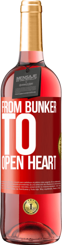 29,95 € Free Shipping | Rosé Wine ROSÉ Edition From bunker to open heart Red Label. Customizable label Young wine Harvest 2024 Tempranillo