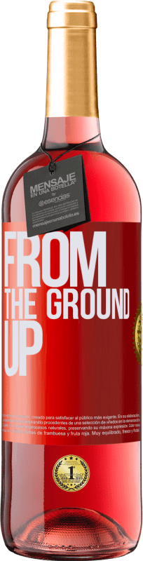 29,95 € Envío gratis | Vino Rosado Edición ROSÉ From The Ground Up Etiqueta Roja. Etiqueta personalizable Vino joven Cosecha 2024 Tempranillo