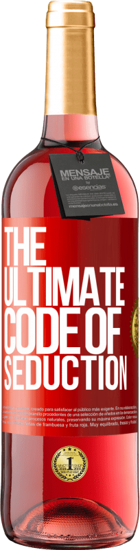 29,95 € 免费送货 | 桃红葡萄酒 ROSÉ版 The ultimate code of seduction 红色标签. 可自定义的标签 青年酒 收成 2023 Tempranillo