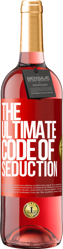 29,95 € 送料無料 | ロゼワイン ROSÉエディション The ultimate code of seduction 赤いタグ. カスタマイズ可能なラベル 若いワイン 収穫 2024 Tempranillo