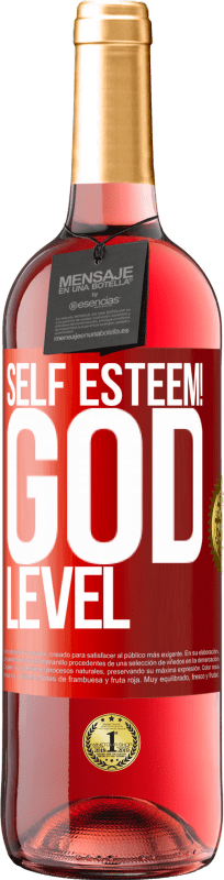 29,95 € Free Shipping | Rosé Wine ROSÉ Edition Self esteem! God level Red Label. Customizable label Young wine Harvest 2024 Tempranillo