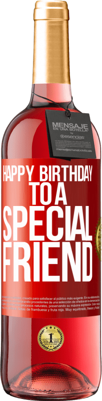 29,95 € 免费送货 | 桃红葡萄酒 ROSÉ版 祝你生日快乐 红色标签. 可自定义的标签 青年酒 收成 2023 Tempranillo