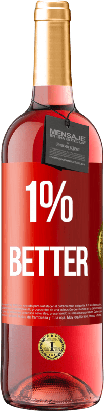 29,95 € Kostenloser Versand | Roséwein ROSÉ Ausgabe 1% Better Rote Markierung. Anpassbares Etikett Junger Wein Ernte 2025 Tempranillo