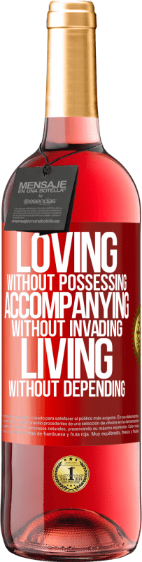 29,95 € Free Shipping | Rosé Wine ROSÉ Edition Loving without possessing, accompanying without invading, living without depending Red Label. Customizable label Young wine Harvest 2024 Tempranillo