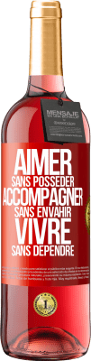 29,95 € Envoi gratuit | Vin rosé Édition ROSÉ Aimer sans posséder, accompagner sans envahir, vivre sans dépendre Étiquette Rouge. Étiquette personnalisable Vin jeune Récolte 2024 Tempranillo