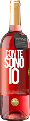 29,95 € Spedizione Gratuita | Vino rosato Edizione ROSÉ Con te sono io Etichetta Rossa. Etichetta personalizzabile Vino giovane Raccogliere 2023 Tempranillo