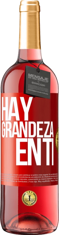 29,95 € Envío gratis | Vino Rosado Edición ROSÉ Hay grandeza en ti Etiqueta Roja. Etiqueta personalizable Vino joven Cosecha 2023 Tempranillo