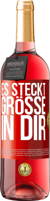 29,95 € Kostenloser Versand | Roséwein ROSÉ Ausgabe Es steckt Größe in dir Rote Markierung. Anpassbares Etikett Junger Wein Ernte 2025 Tempranillo