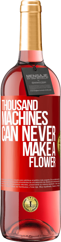 29,95 € 免费送货 | 桃红葡萄酒 ROSÉ版 千台机器永远无法开花 红色标签. 可自定义的标签 青年酒 收成 2023 Tempranillo