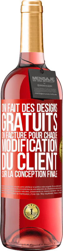 29,95 € Envoi gratuit | Vin rosé Édition ROSÉ On fait des designs gratuits. On facture pour chaque modification du client sur la conception finale Étiquette Rouge. Étiquette personnalisable Vin jeune Récolte 2025 Tempranillo
