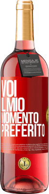 29,95 € Spedizione Gratuita | Vino rosato Edizione ROSÉ Voi. Il mio momento preferito Etichetta Rossa. Etichetta personalizzabile Vino giovane Raccogliere 2024 Tempranillo