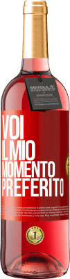 29,95 € Spedizione Gratuita | Vino rosato Edizione ROSÉ Voi. Il mio momento preferito Etichetta Rossa. Etichetta personalizzabile Vino giovane Raccogliere 2025 Tempranillo