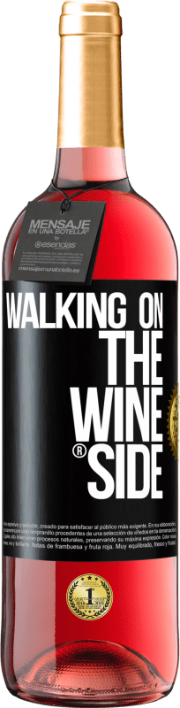 29,95 € 送料無料 | ロゼワイン ROSÉエディション Walking on the Wine Side® ブラックラベル. カスタマイズ可能なラベル 若いワイン 収穫 2024 Tempranillo