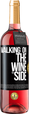 29,95 € Envoi gratuit | Vin rosé Édition ROSÉ Walking on the Wine Side® Étiquette Noire. Étiquette personnalisable Vin jeune Récolte 2024 Tempranillo