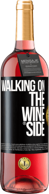 29,95 € Envío gratis | Vino Rosado Edición ROSÉ Walking on the Wine Side® Etiqueta Negra. Etiqueta personalizable Vino joven Cosecha 2023 Tempranillo