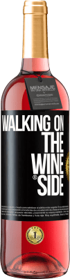 29,95 € Envío gratis | Vino Rosado Edición ROSÉ Walking on the Wine Side® Etiqueta Negra. Etiqueta personalizable Vino joven Cosecha 2024 Tempranillo