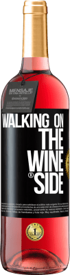 29,95 € Spedizione Gratuita | Vino rosato Edizione ROSÉ Walking on the Wine Side® Etichetta Nera. Etichetta personalizzabile Vino giovane Raccogliere 2023 Tempranillo