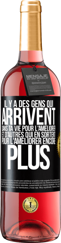 29,95 € Envoi gratuit | Vin rosé Édition ROSÉ Il y a des gens qui arrivent dans ta vie pour l'améliorer et d'autres qui en sortent pour l'améliorer encore plus Étiquette Noire. Étiquette personnalisable Vin jeune Récolte 2024 Tempranillo