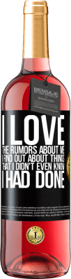 29,95 € 送料無料 | ロゼワイン ROSÉエディション 私のうわさは大好きです ブラックラベル. カスタマイズ可能なラベル 若いワイン 収穫 2025 Tempranillo