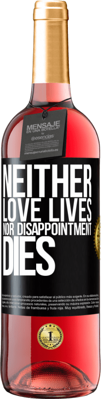29,95 € Free Shipping | Rosé Wine ROSÉ Edition Neither love lives, nor disappointment dies Black Label. Customizable label Young wine Harvest 2023 Tempranillo