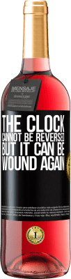 29,95 € Free Shipping | Rosé Wine ROSÉ Edition The clock cannot be reversed, but it can be wound again Black Label. Customizable label Young wine Harvest 2025 Tempranillo