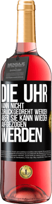 29,95 € Kostenloser Versand | Roséwein ROSÉ Ausgabe Die Uhr kann nicht zurückgedreht werden, aber sie kann wieder aufgezogen werden Schwarzes Etikett. Anpassbares Etikett Junger Wein Ernte 2023 Tempranillo