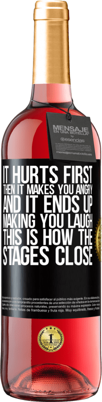 29,95 € Free Shipping | Rosé Wine ROSÉ Edition It hurts first, then it makes you angry, and it ends up making you laugh. This is how the stages close Black Label. Customizable label Young wine Harvest 2024 Tempranillo