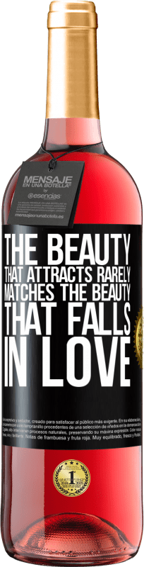 29,95 € 免费送货 | 桃红葡萄酒 ROSÉ版 很少吸引的美与坠入爱河的美相匹配 黑标. 可自定义的标签 青年酒 收成 2025 Tempranillo