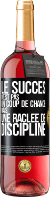 29,95 € Envoi gratuit | Vin rosé Édition ROSÉ Le succès n'est pas un coup de chance mais une raclée de discipline Étiquette Noire. Étiquette personnalisable Vin jeune Récolte 2025 Tempranillo