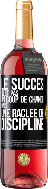 29,95 € Envoi gratuit | Vin rosé Édition ROSÉ Le succès n'est pas un coup de chance mais une raclée de discipline Étiquette Noire. Étiquette personnalisable Vin jeune Récolte 2025 Tempranillo